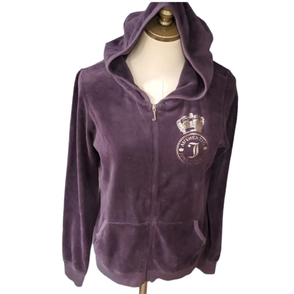Juicy couture woman's velour track Y2K jacket.